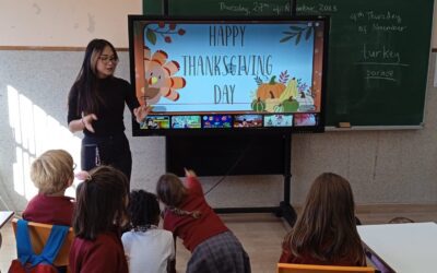 Thanksgiving Fun with Our English Language Assistants!